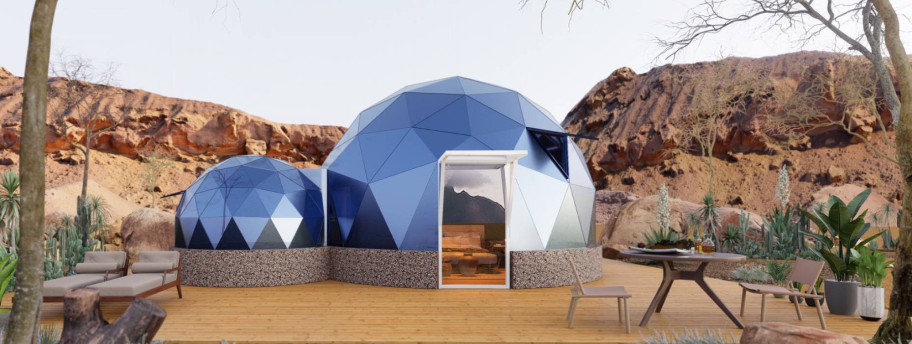 犍为县球形智能光伏玻璃星空房